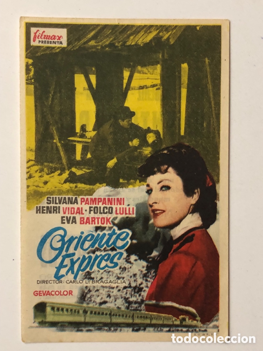 Cine: Programa oriente express Silvana Pampanini con publicidad cines de sans A24 - Foto 1