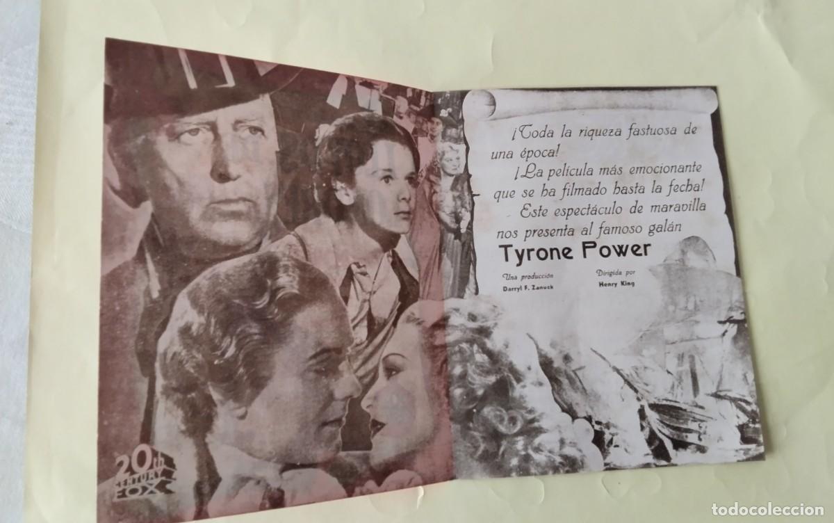 Cine: PROGRAMA DE MANO DOBLE DE LA PELICULA &rdquo; LLOYDS DE LONDRES &rdquo; - Foto 3