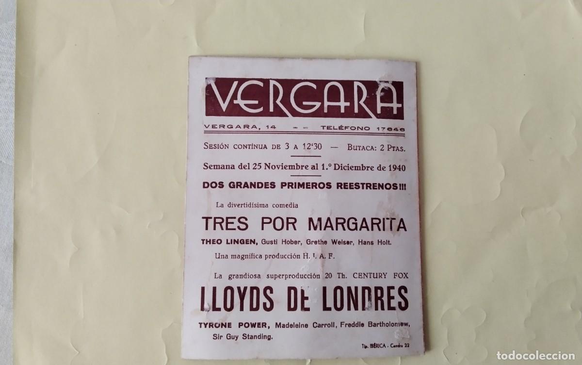 Cine: PROGRAMA DE MANO DOBLE DE LA PELICULA &rdquo; LLOYDS DE LONDRES &rdquo; - Foto 5