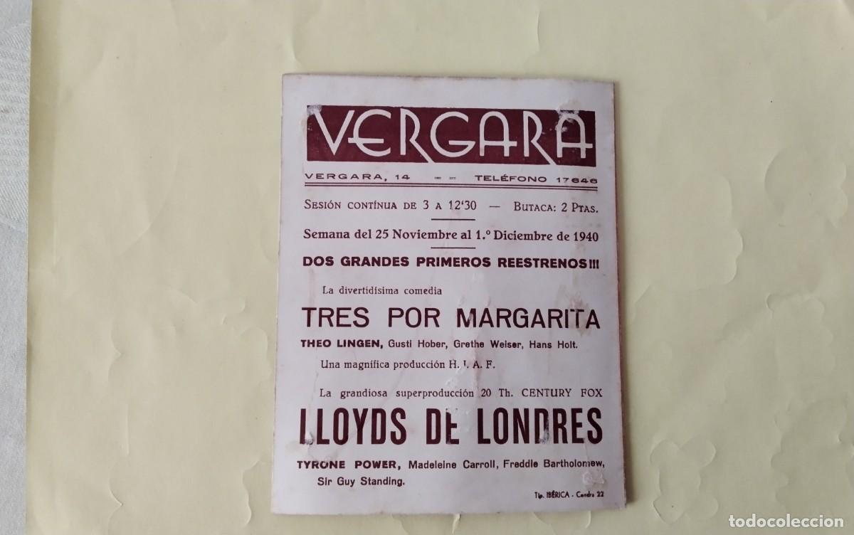 Cine: PROGRAMA DE MANO DOBLE DE LA PELICULA &rdquo; LLOYDS DE LONDRES &rdquo; - Foto 6