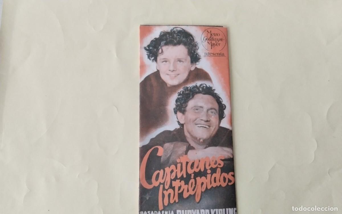 Cine: PROGRAMA DE MANO DOBLE DE LA PELICULA &rdquo; CAPITANES INTREPIDOS&rdquo; - Foto 1