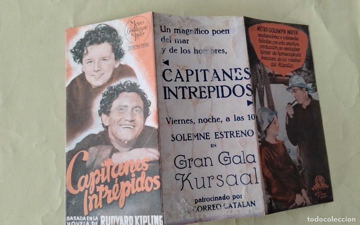 Cine: PROGRAMA DE MANO DOBLE DE LA PELICULA &rdquo; CAPITANES INTREPIDOS&rdquo; - Foto 5