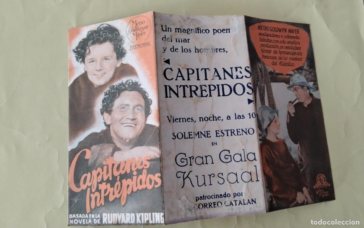 Cine: PROGRAMA DE MANO DOBLE DE LA PELICULA &rdquo; CAPITANES INTREPIDOS&rdquo; - Foto 6
