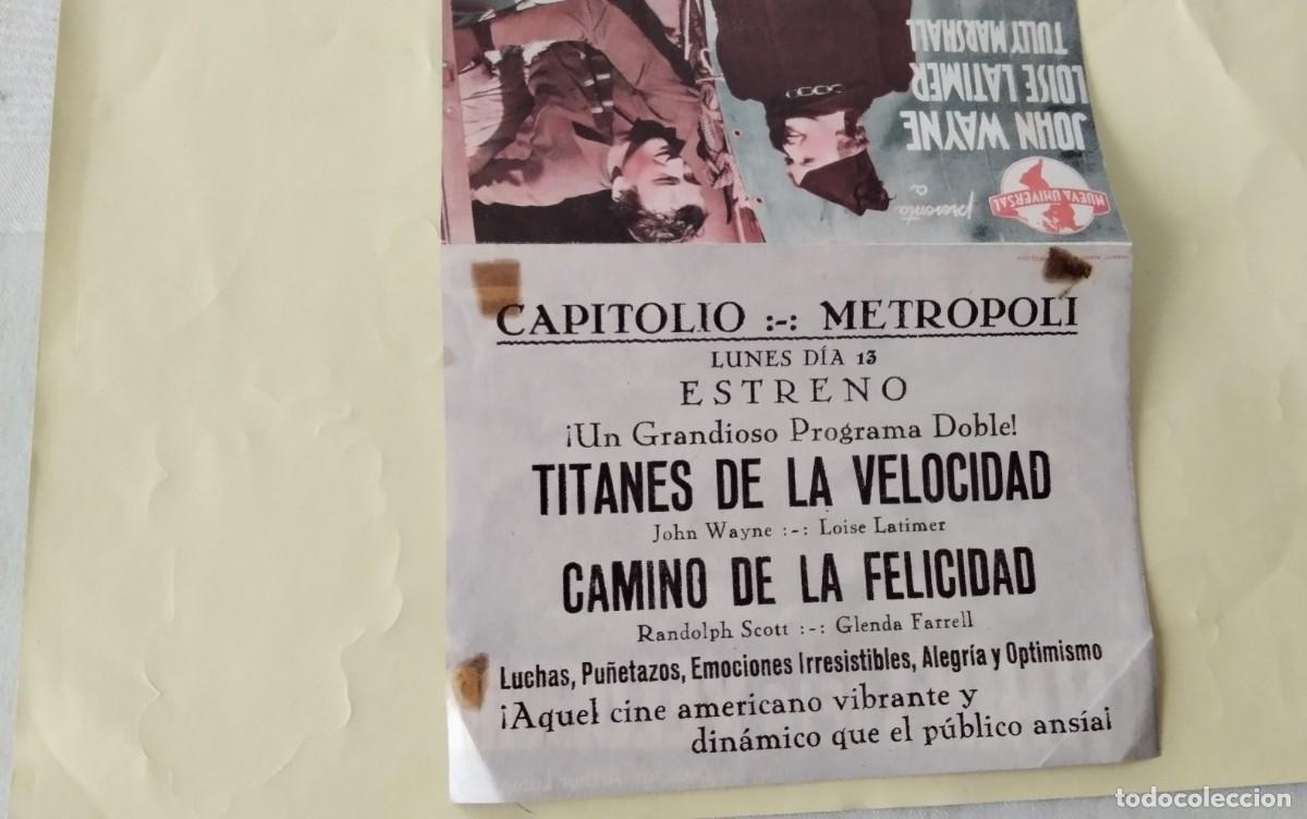 Cine: PROGRAMA DE MANO DOBLE DE LA PELICULA &rdquo; TITANES DE LA VELOCIDAD&rdquo; - Foto 5