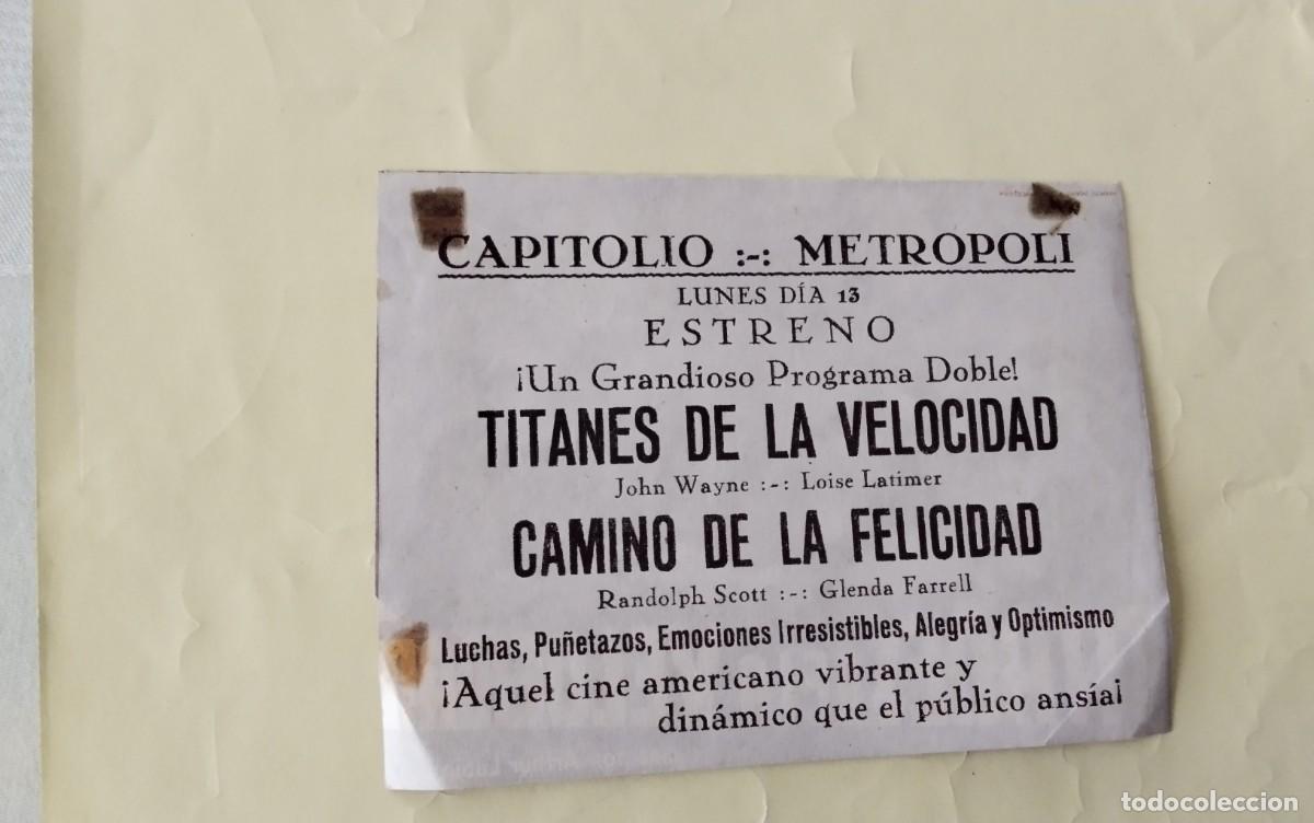 Cine: PROGRAMA DE MANO DOBLE DE LA PELICULA &rdquo; TITANES DE LA VELOCIDAD&rdquo; - Foto 8