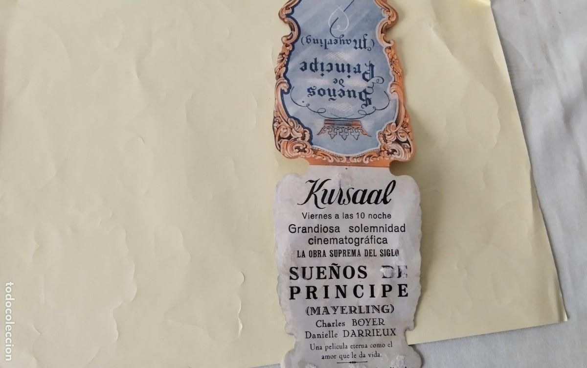 Cine: PROGRAMA DE MANO DOBLE TROQUELADO DE LA PELICULA &rdquo; SUE&Ntilde;OS DE PRINCIPE &rdquo; - Foto 6