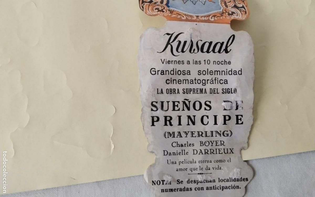 Cine: PROGRAMA DE MANO DOBLE TROQUELADO DE LA PELICULA &rdquo; SUE&Ntilde;OS DE PRINCIPE &rdquo; - Foto 7