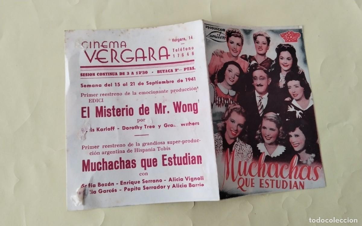 Cine: PROGRAMA DE MANO DOBLE DE LA PELICULA &rdquo; MUCHACHAS QUE ESTUDIAN &rdquo; - Foto 5