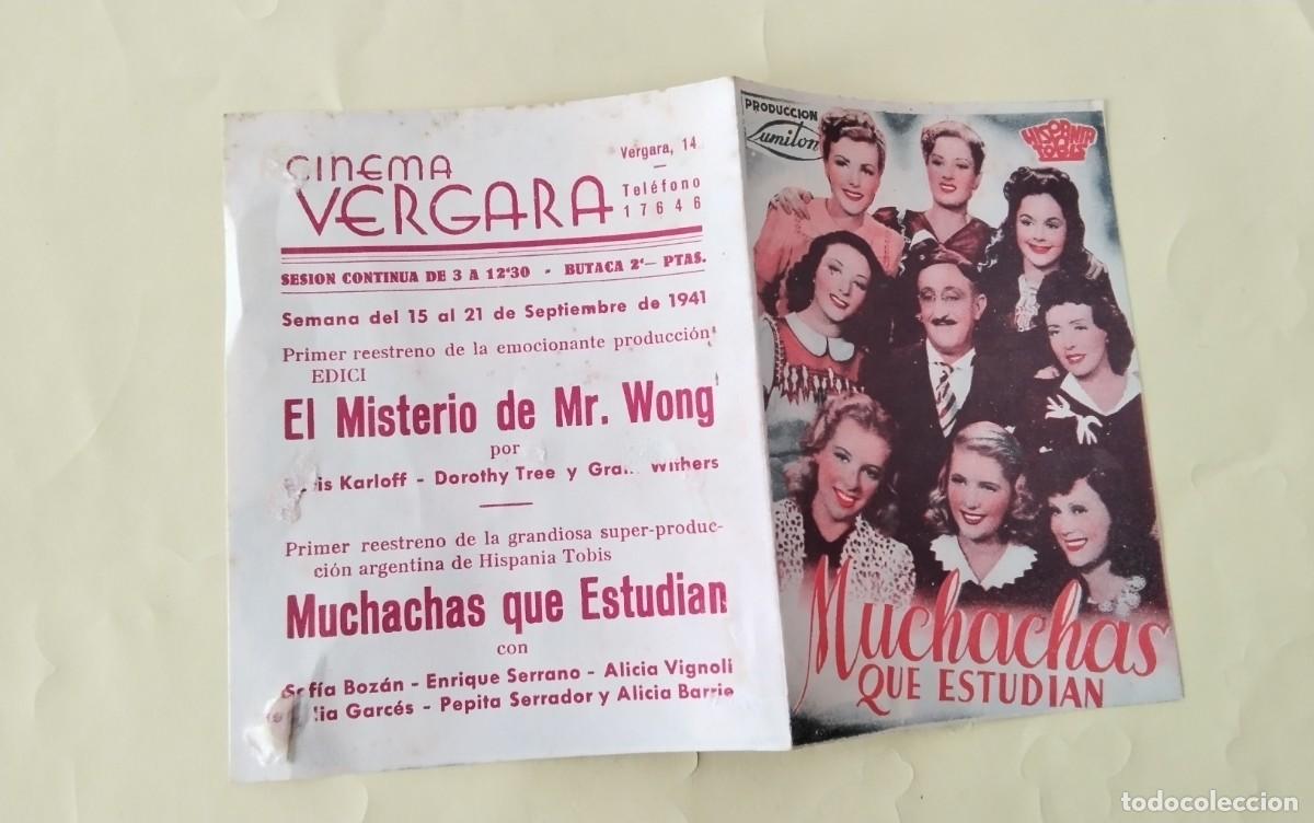 Cine: PROGRAMA DE MANO DOBLE DE LA PELICULA &rdquo; MUCHACHAS QUE ESTUDIAN &rdquo; - Foto 6
