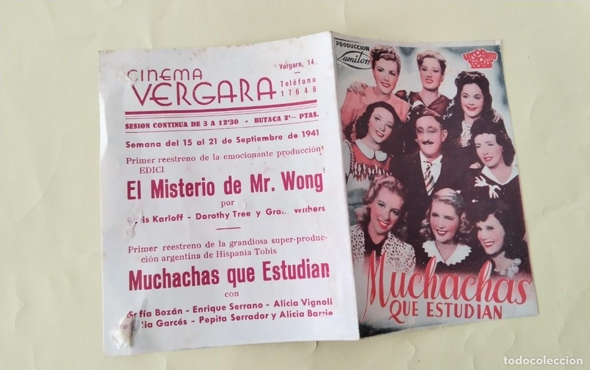 Cine: PROGRAMA DE MANO DOBLE DE LA PELICULA &rdquo; MUCHACHAS QUE ESTUDIAN &rdquo; - Foto 7