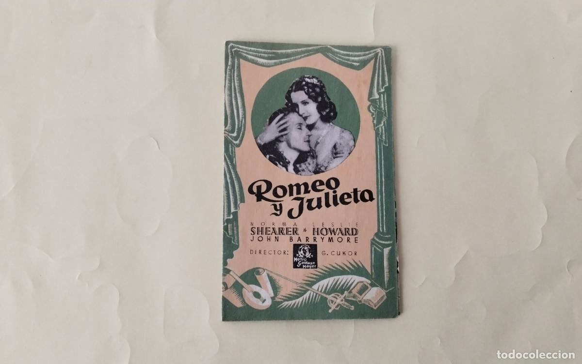 Cine: PROGRAMA DE MANO DOBLE DE LA PELICULA &rdquo; ROMEO Y JULIETA&rdquo; - Foto 2
