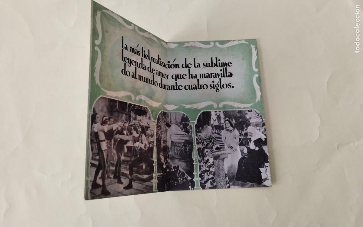Cine: PROGRAMA DE MANO DOBLE DE LA PELICULA &rdquo; ROMEO Y JULIETA&rdquo; - Foto 3