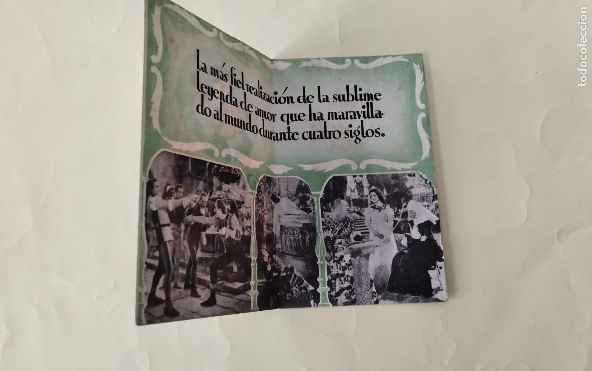Cine: PROGRAMA DE MANO DOBLE DE LA PELICULA &rdquo; ROMEO Y JULIETA&rdquo; - Foto 4
