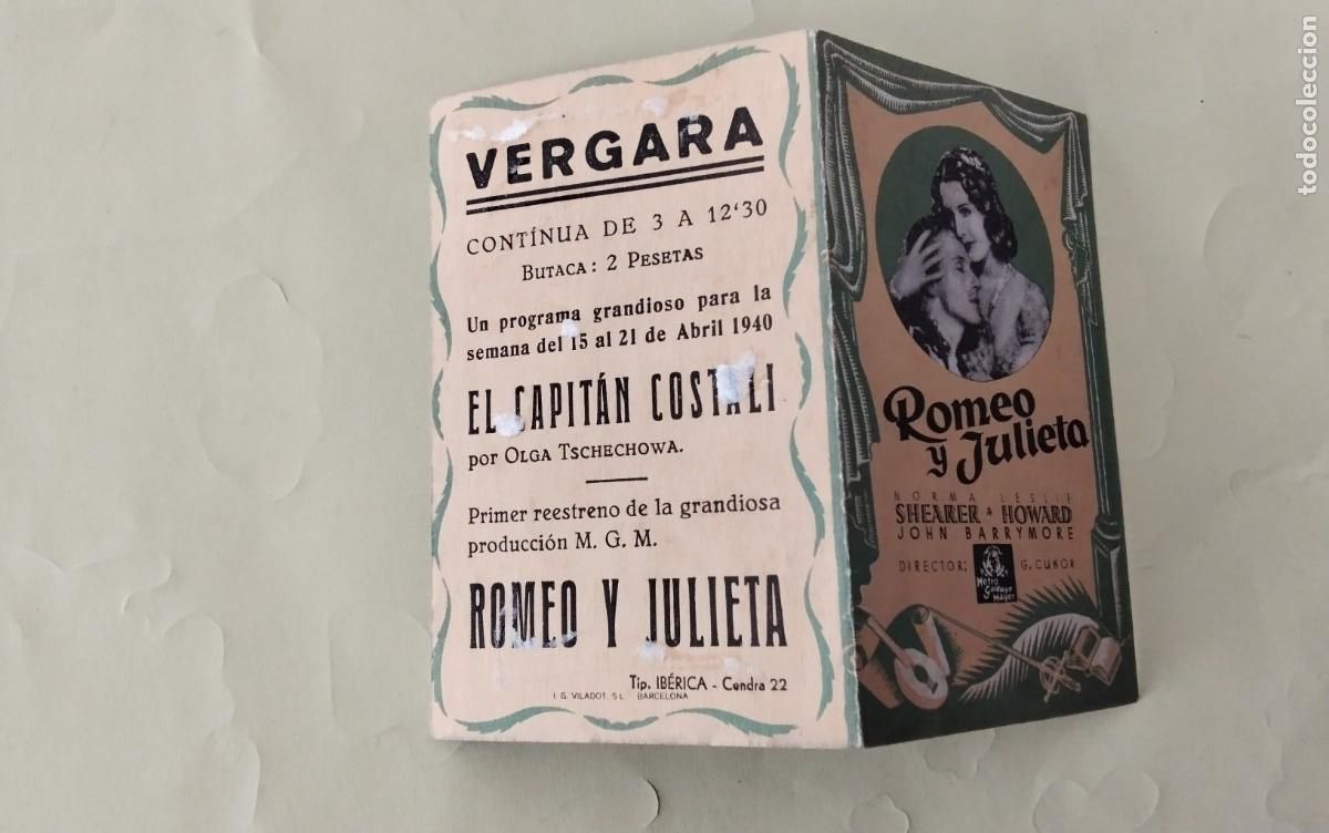 Cine: PROGRAMA DE MANO DOBLE DE LA PELICULA &rdquo; ROMEO Y JULIETA&rdquo; - Foto 5