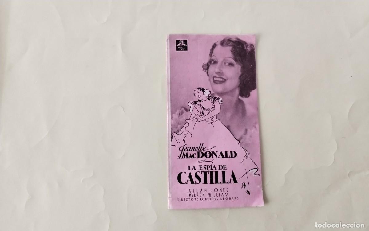 Cine: PROGRAMA DE MANO DOBLE DE CINE DE LA PELICULA &rdquo;LA ESPIA DE CASTILLA&rdquo; - Foto 1