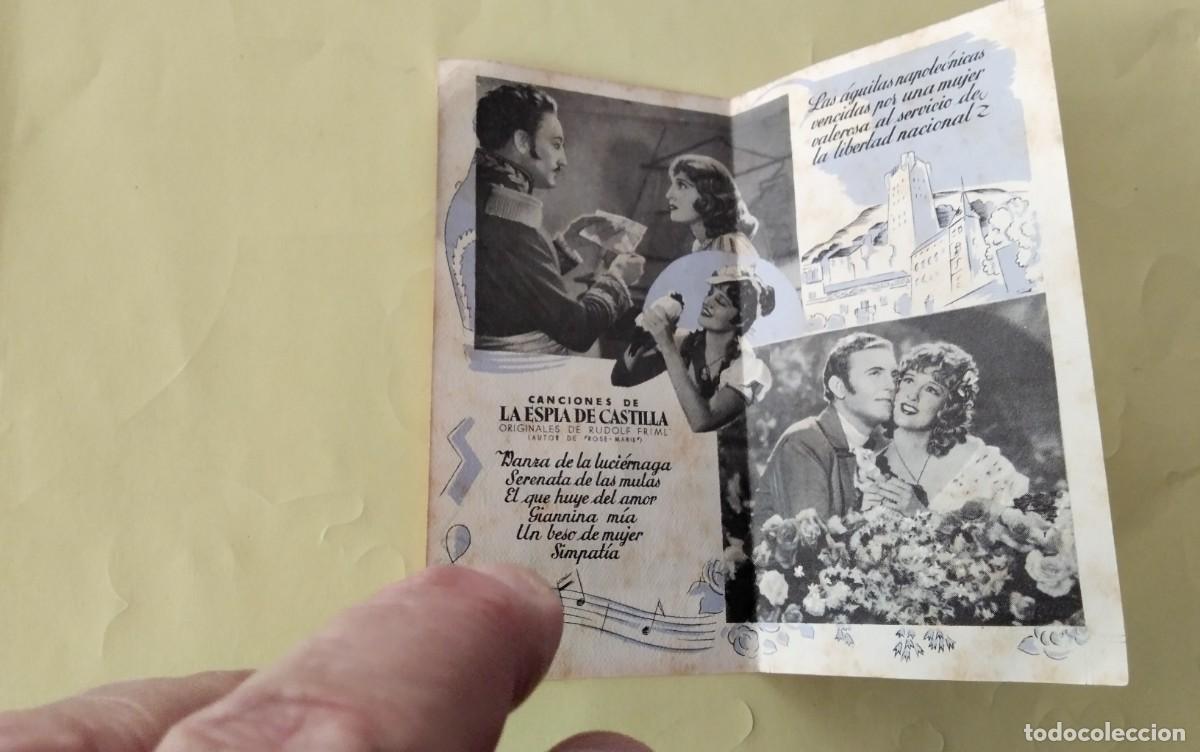 Cine: PROGRAMA DE MANO DOBLE DE CINE DE LA PELICULA &rdquo;LA ESPIA DE CASTILLA&rdquo; - Foto 3
