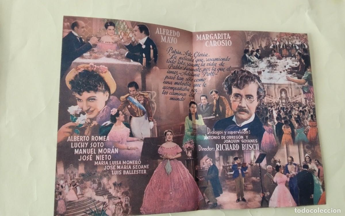 Cine: PROGRAMA DE MANO DOBLE DE CINE DE LA PELICULA &rdquo; SARASATE &rdquo; - Foto 3