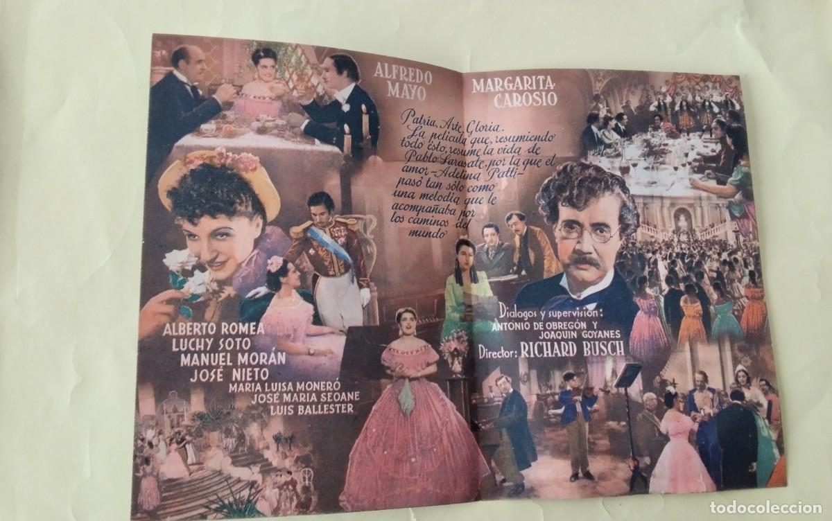 Cine: PROGRAMA DE MANO DOBLE DE CINE DE LA PELICULA &rdquo; SARASATE &rdquo; - Foto 4