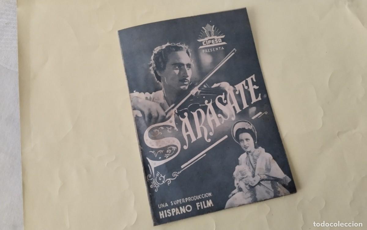 Cine: PROGRAMA DE MANO DOBLE DE CINE DE LA PELICULA &rdquo; SARASATE &rdquo; - Foto 7