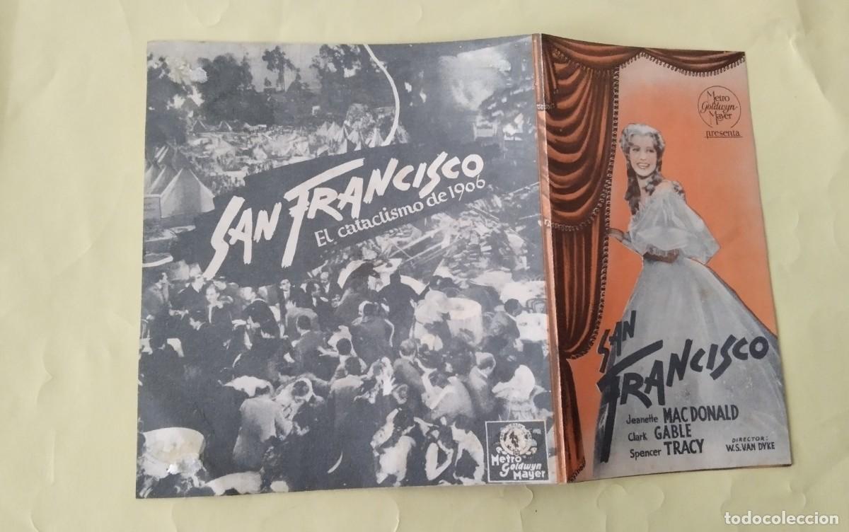 Cine: PROGRAMA DE MANO DOBLE DE CINE DE LA PELICULA &rdquo; SAN FRANCISCO&rdquo; - Foto 5