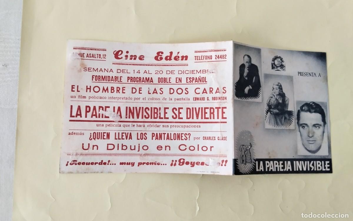 Cine: PROGRAMA DE MANO DOBLE DE CINE DE LA PELICULA &rdquo; LA PAREJA INVISIBLE&rdquo; - Foto 5