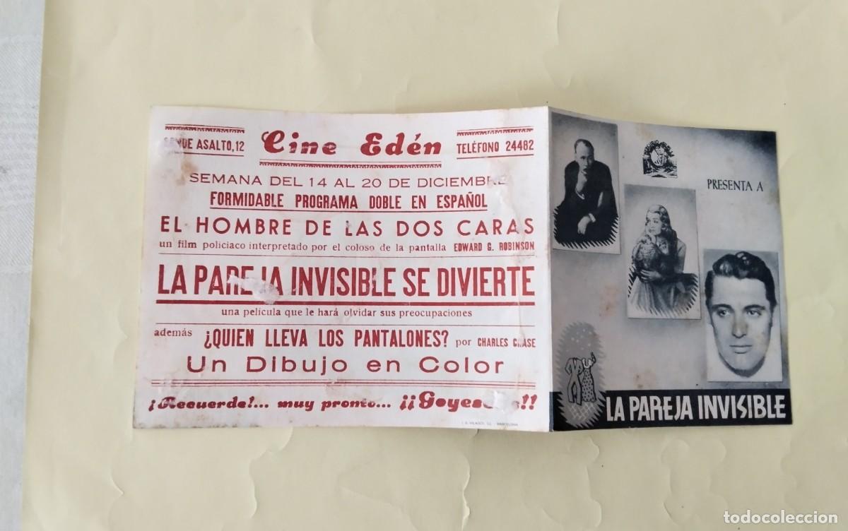 Cine: PROGRAMA DE MANO DOBLE DE CINE DE LA PELICULA &rdquo; LA PAREJA INVISIBLE&rdquo; - Foto 6