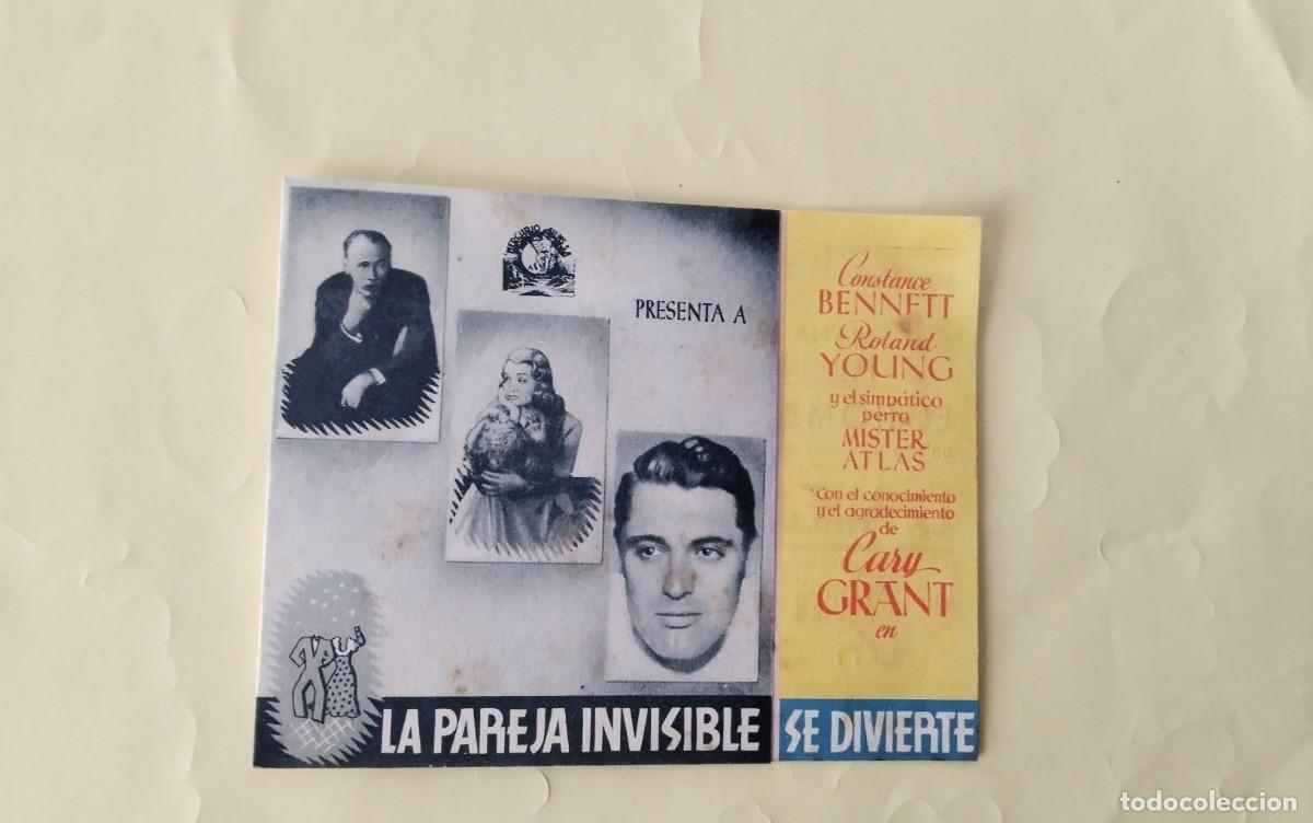 Cine: PROGRAMA DE MANO DOBLE DE CINE DE LA PELICULA &rdquo; LA PAREJA INVISIBLE&rdquo; - Foto 7