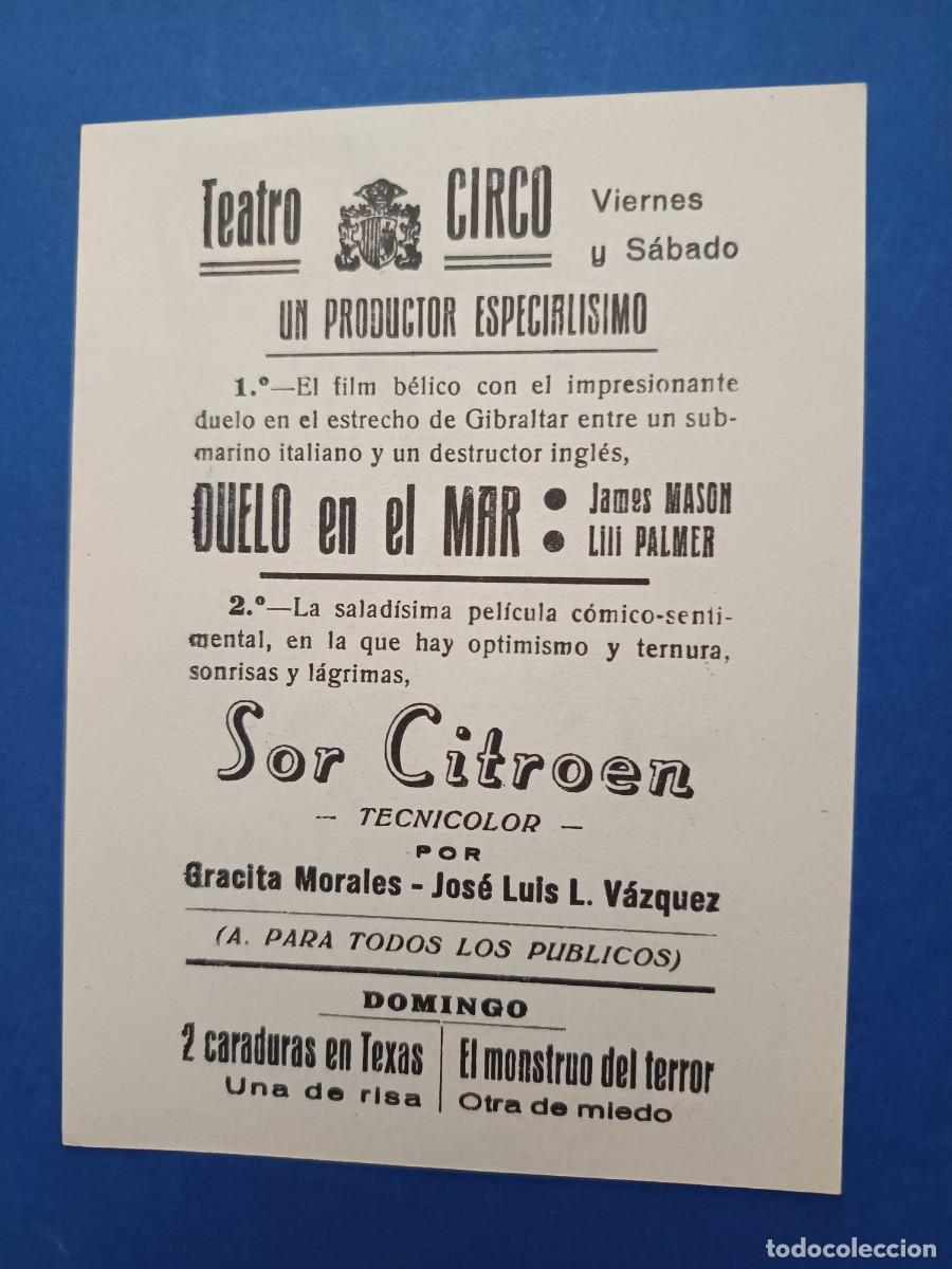 Cine: PROGRAMA DE CINE SOR CITROEN GRACITA MORALES - Foto 2