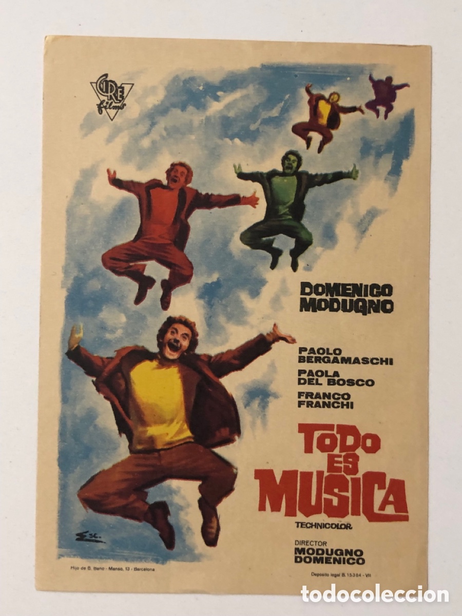 Cine: Programa todo es m&uacute;sica Domenico Modugno A24 - Foto 1