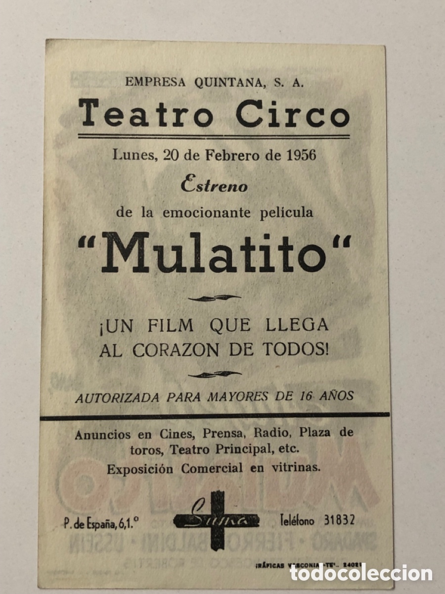 Cine: Programa angelo mulatito con publicidad teatro circo A24 - Foto 2