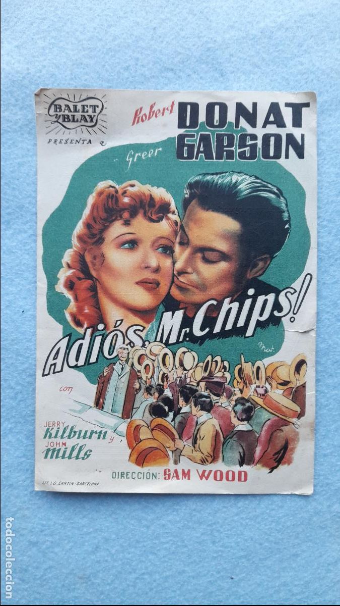 Cine: Adi&oacute;s Mr. Chips! Robert Donat. Greer Garson. - Foto 1