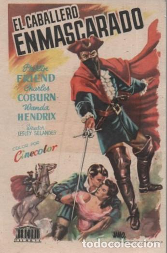 Cine: PROGRAMA DE CINE: EL CABALLERO ENMASCARADO PC-10694 - Foto 1
