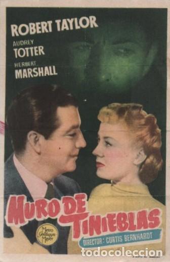 Cine: PROGRAMA DE CINE: MURO DE TINIEBLAS PC-10719 - Foto 1