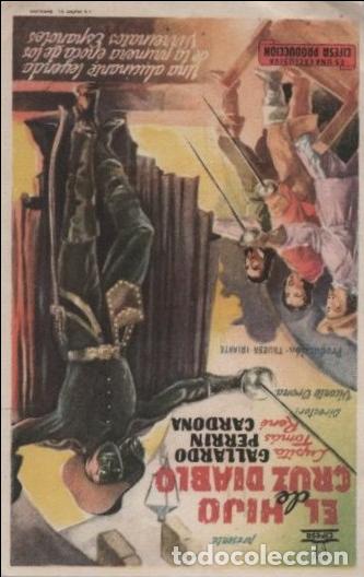 Cine: PROGRAMA DE CINE: EL HIJO DE CRUZ DIABLO PC-10721 - Foto 1
