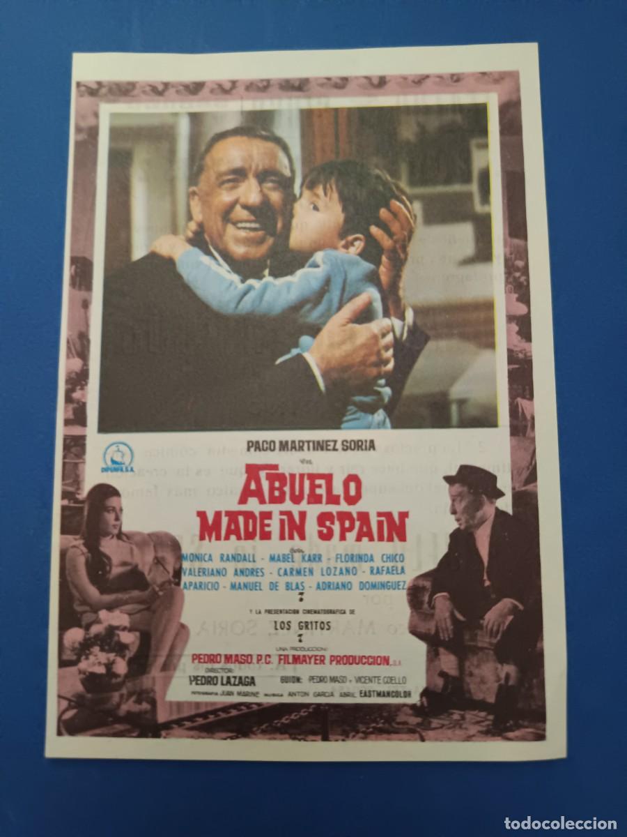 Cine: PROGRAMA DE CINE ABUELO MADE IN SPAIN PACO MARTINEZ SORIA - Foto 1