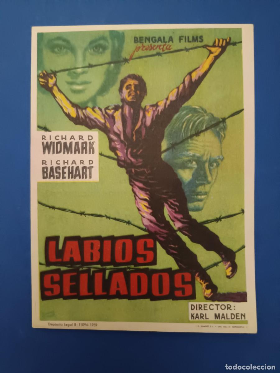 Cine: PROGRAMA DE CINE LABIOS SELLADOS RICHARD WIDMARK - Foto 1