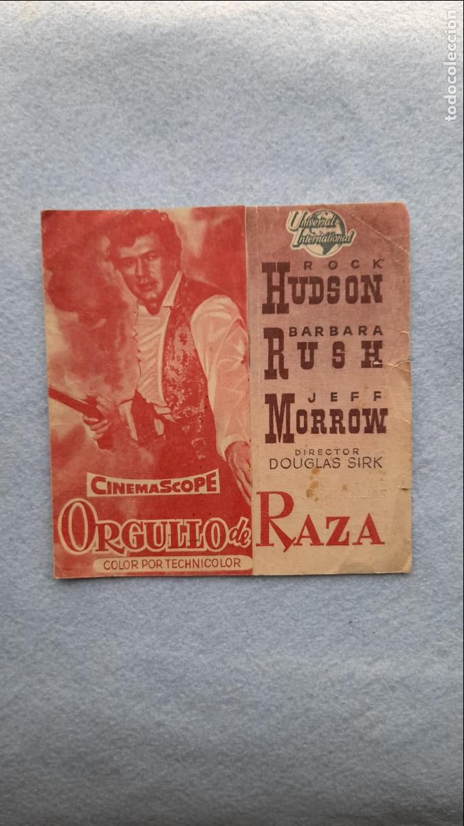 Cine: Orgullo de Raza. Rock Hudson. Barbara Rush. Jeff Morrow. - Foto 1