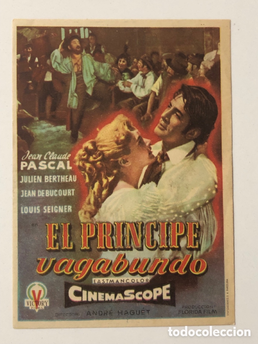 Cine: Programa el principe vagabundo jean claude Pascal A22 - Foto 1