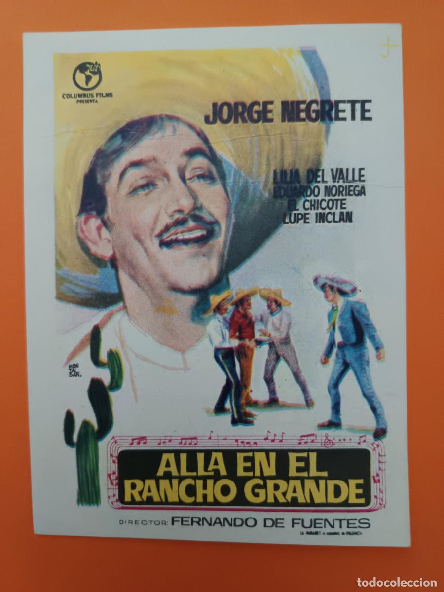 Cine: PROGRAMA DE CINE ALLA EN EL RANCHO GRANDE JORGE NEGRETE - Foto 1