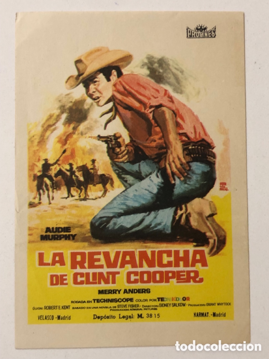 Cine: Programa la revancha de clint Cooper Audie Murphy A21 - Foto 1