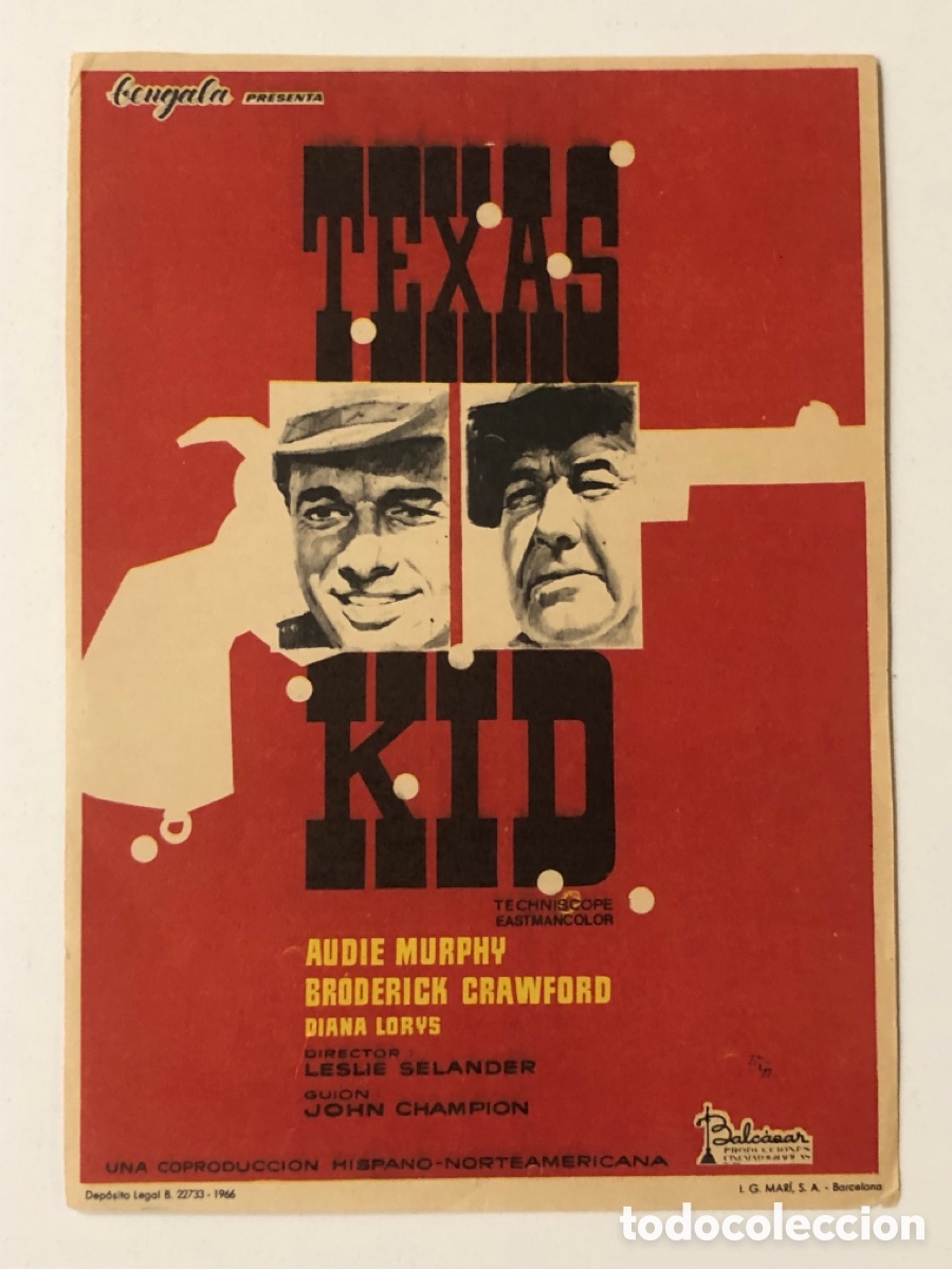 Cine: Programa texas kid Audie Murphy A21 - Foto 1