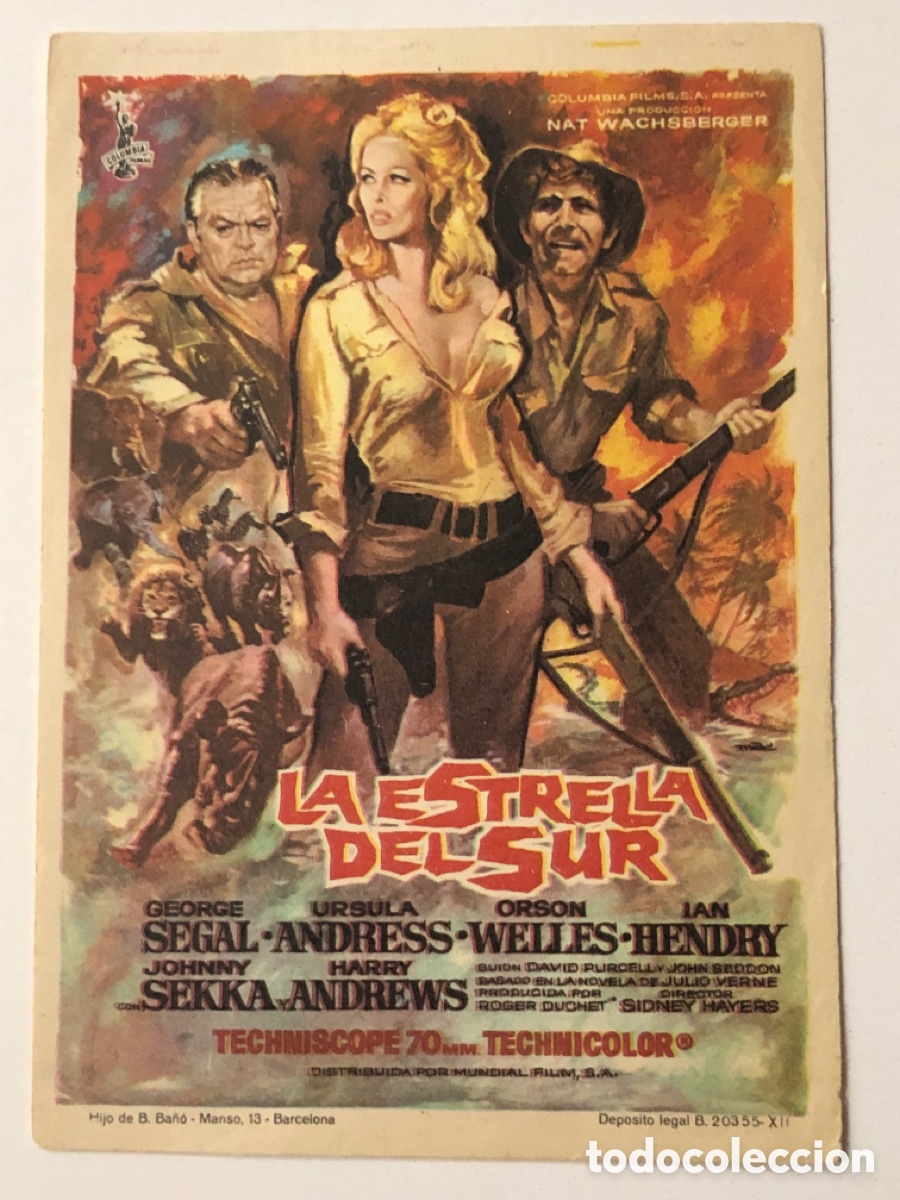 Cine: Programa la Estrella del sur George Segal &Uacute;rsula andress A24 - Foto 1