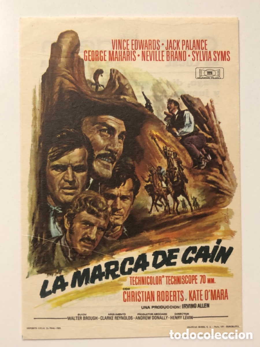 Cine: Programa la marca de Ca&iacute;n Vince Edwards con publicidad cine odeon Huesca A19 - Foto 1
