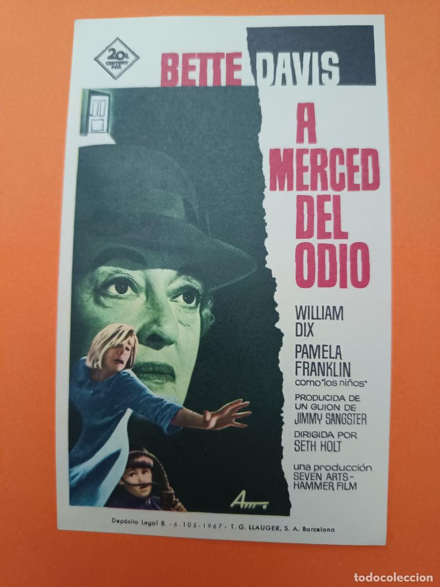 Cine: PROGRAMA DE CINE A MERCED DEL ODIO BETTE DAVIS - Foto 1