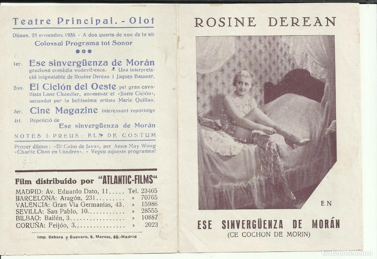 Cine: ESE SINVERGUENZA DE MORAN PROGRAMA DOBLE ATLANTIC JACQUES BAUMER - Foto 1
