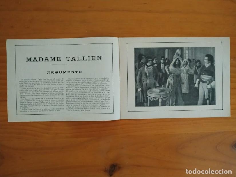 Cine: MADAME TALLEN PROGRAMA DOBLE LYDA BORELLI 1917 CINE MUDO - Foto 4