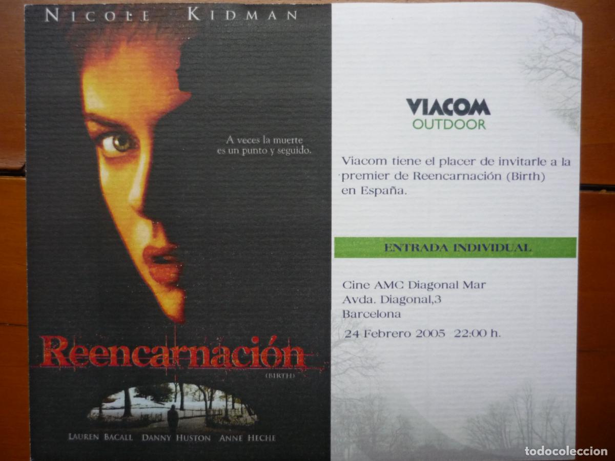 Kino: reencarnacion - folleto mano invitacion estreno - nicole kidman