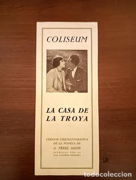 Cine: LA CASA DE LA TROYA PROGRAMA DOBLE CARMEN VIANCE JUAN DE ORDUÑA FLORIAN REY CINE MUDO ESPAÑOL