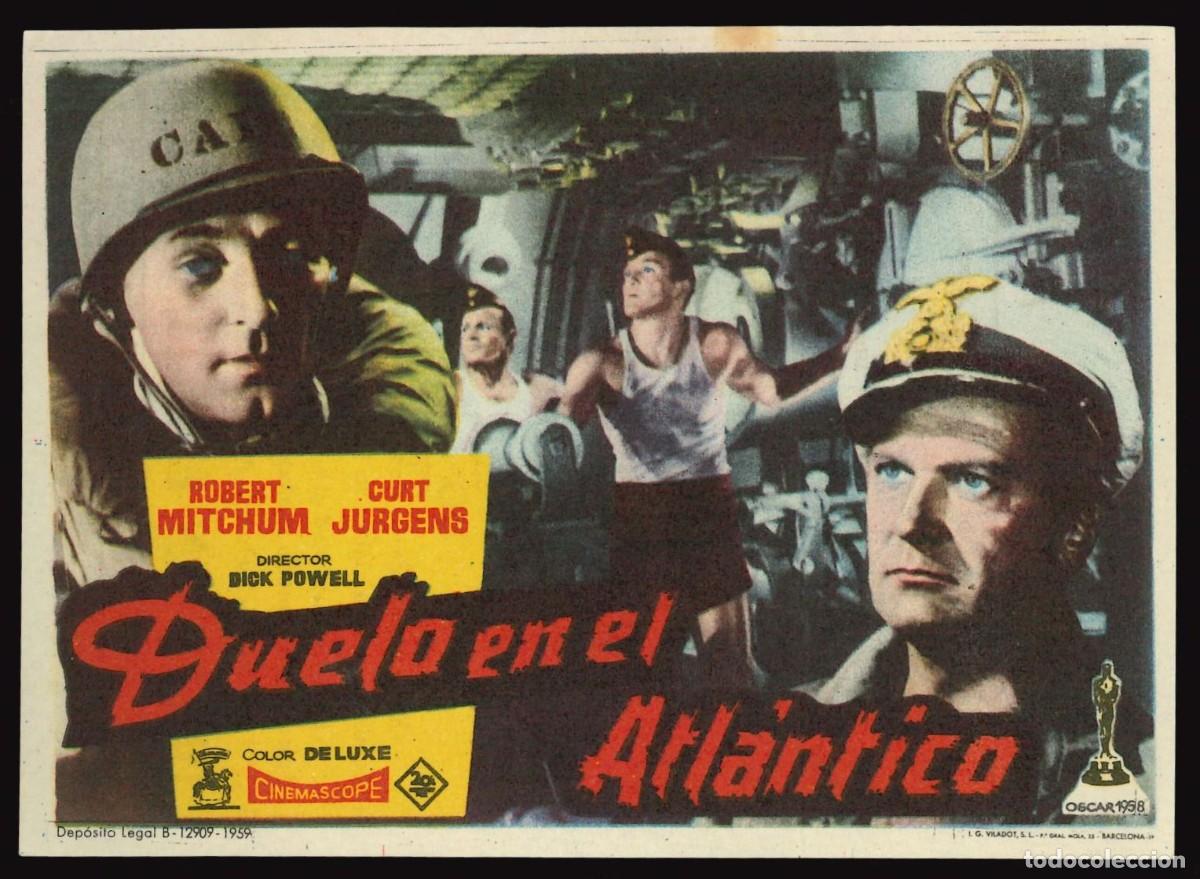 Cine: DUELO EN EL ATL&Aacute;NTICO / PROGRAMA DE CINE CON PUBLICIDAD EN TRASERA (B&Eacute;LICO) - Foto 1