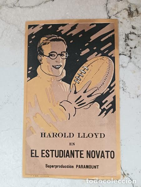 Cine: EL ESTUDIANTE NOVATO PROGRAMA DOBLE PARAMOUNT HAROLD LLOYD CINE MUDO - Foto 1